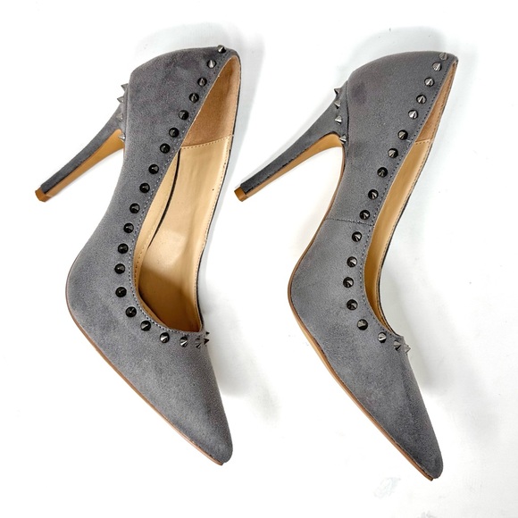 Shoe Republic LA Womens Suede Pointy Toe Stiletto Pump - Picture 4 of 16